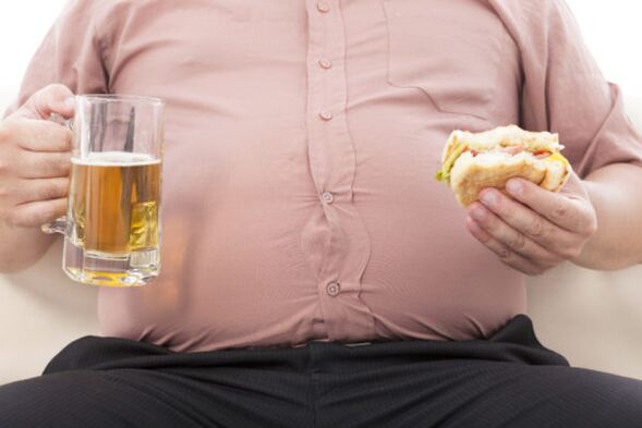 junk food alkohol in debelost kot vzroka za luskavico na nogah